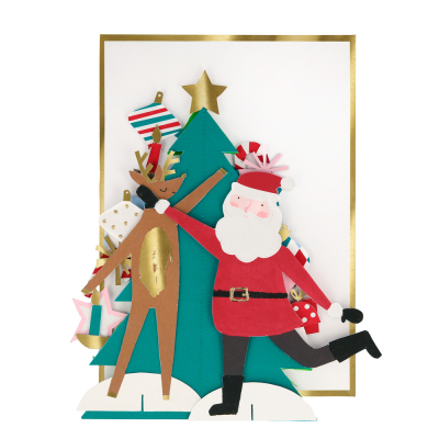 Festive Honeycomb Tree Christmas Card|Meri Meri