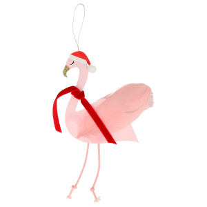 Jolly Flamingo Decoration Christmas Card|Meri Meri