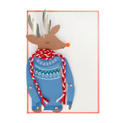 Reindeer Dancing Christmas Card|Meri Meri