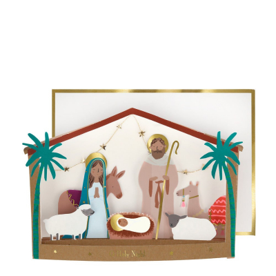Nativity Diorama Christmas Card|Meri Meri