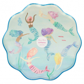 Mermaids Swimming Plates|Meri Meri