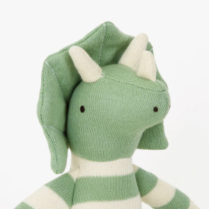 Small Triceratops Knitted Toy|Meri Meri