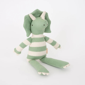 Small Triceratops Knitted Toy|Meri Meri