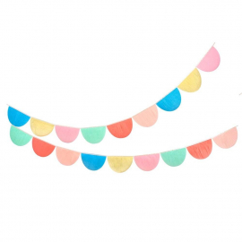 Rainbow Tissue Paper Scallop Garlands|Meri Meri