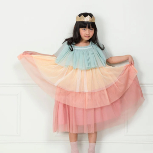 Rainbow Ruffle Princess Dress Up 3-4 Years|Meri Meri