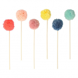 Multi Pompom Cake Toppers|Meri Meri