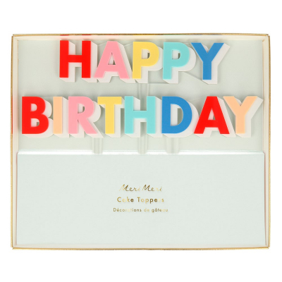 Happy Birthday Acrylic Cake Toppers|Meri Meri