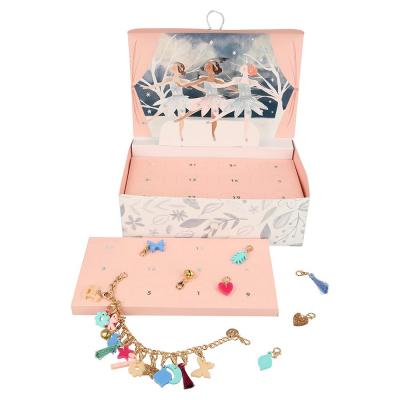 Winter Ballerina Charm Bracelet Advent Calendar Suitcase|Mer