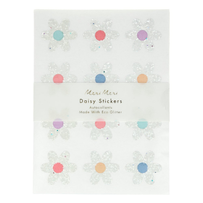 Glitter Daisy Stickers|Meri Meri