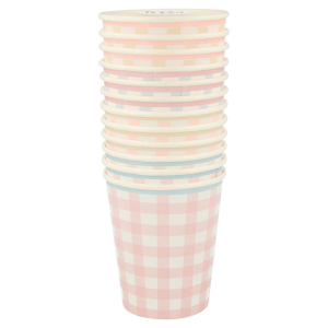 Gingham Cups|Meri Meri