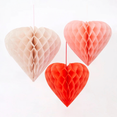 Heart Honeycomb Decorations|Meri Meri