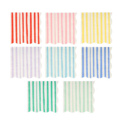 Mixed Stripe Small Napkins|Meri Meri