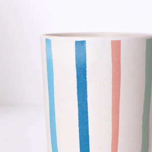 Bamboo Bright Stripe Cups|Meri Meri