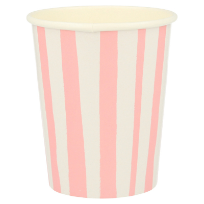 Pink Stripe Cups|Meri Meri