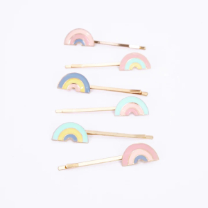 Enamel Rainbow Hair Slides|Meri Meri