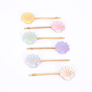 Enamel Shell Hair Slides|Meri Meri