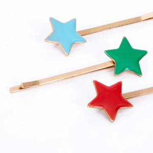 Enamel Star Hair Slides|Meri Meri