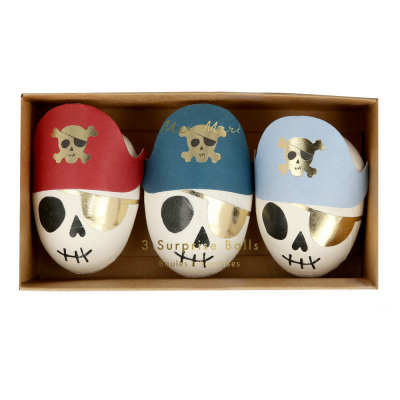 Pirate Skulls Surprise Balls|Meri Meri