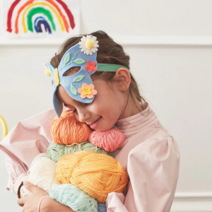 Flower Embroidery Butterfly Mask|Meri Meri