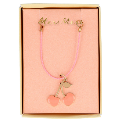 Enamel Cherries Necklace|Meri Meri