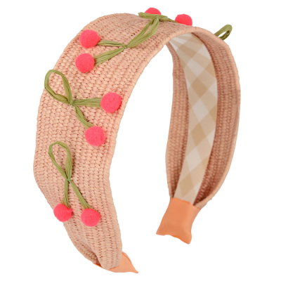 Raffia Headband Cherries|Meri Meri