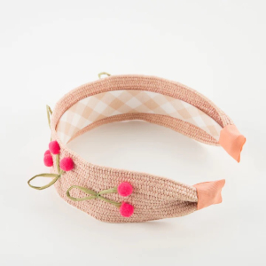 Raffia Headband Cherries|Meri Meri