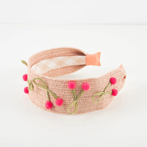 Raffia Headband Cherries|Meri Meri