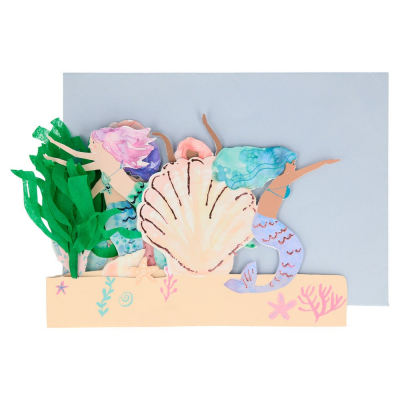 Mermaid Concertina Card|Meri Meri