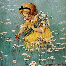 Gathering Flowers In The Meadow Smith|Museums & Galleries