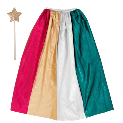 Metallic Rainbow Cape & Wand|Meri Meri