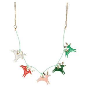 Reindeer Enamel Necklace|Meri Meri