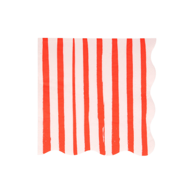 Red Stripe Large Napkins|Meri Meri