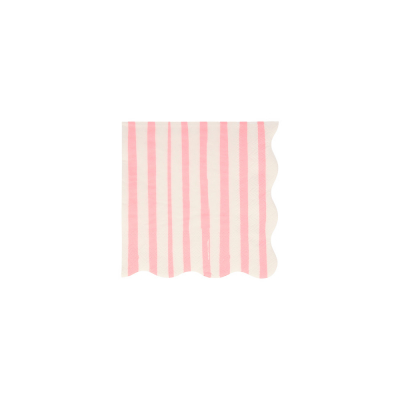 Pink Stripe Small Napkins|Meri Meri