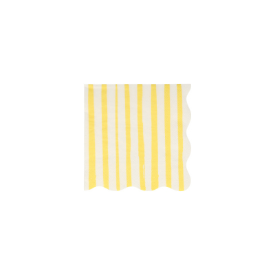 Yellow Stripe Small Napkins|Meri Meri