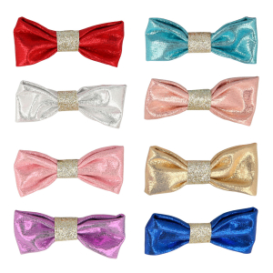 Glittery Fabric Hair Bows|Meri Meri