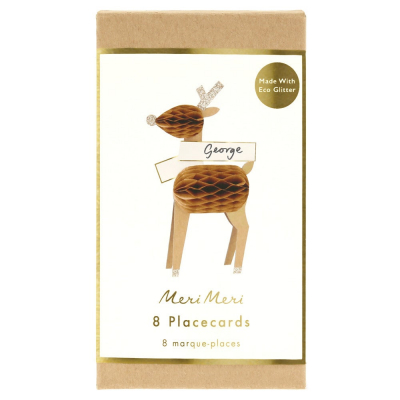 Honeycomb Reindeer Place Cards|Meri Meri