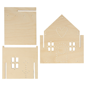 Wooden Embroidery Gingerbread House Kit|Meri Meri