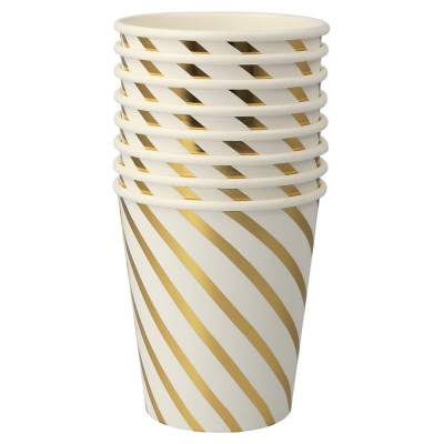 Gold Swirl Cups|Meri Meri