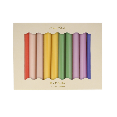 Rainbow Taper Candles|Meri Meri