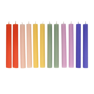 Rainbow Taper Candles|Meri Meri