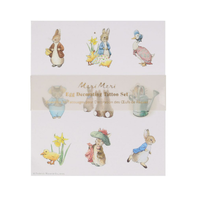 Peter Rabbit In The Garden Egg Tattoos|Meri Meri