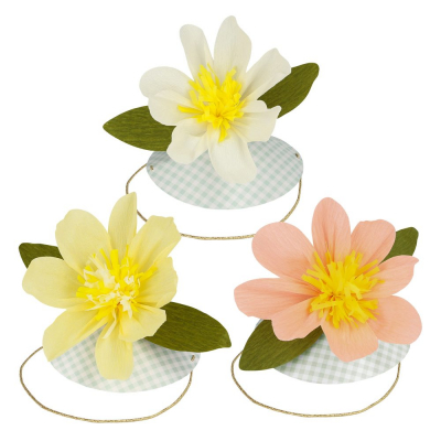 Paper Flower Hats|Meri Meri