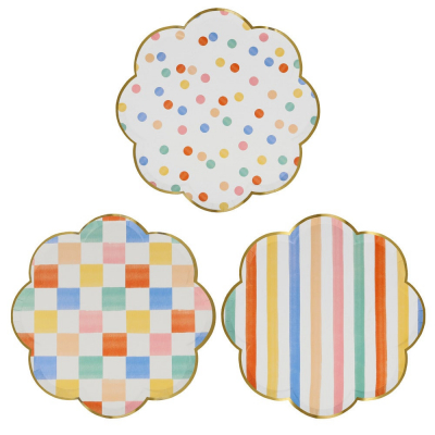 Colourful Pattern Dinner Plates|Meri Meri