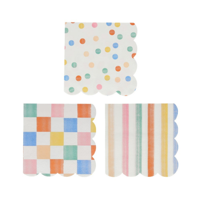 Colourful Pattern Small Napkins|Meri Meri