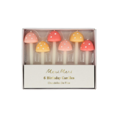 Mushroom Birthday Candles|Meri Meri