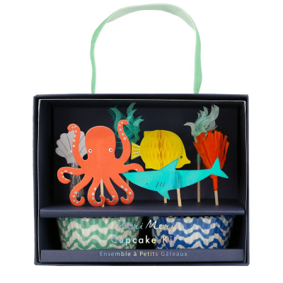 Octopus & Shark Cupcake Kit|Meri Meri
