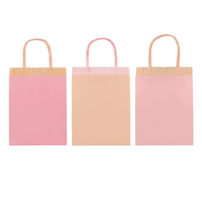 Pink Fringe Party Bags|Meri Meri