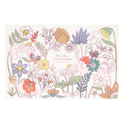 Butterflies & Flowers Colouring Placemats