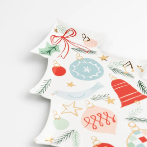 Festive Pattern Tree Plates|Meri Meri