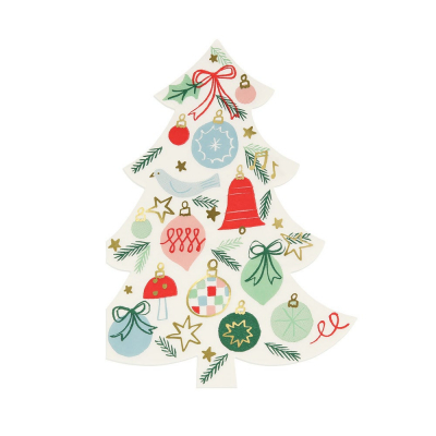 Festive Pattern Tree Napkins|Meri Meri